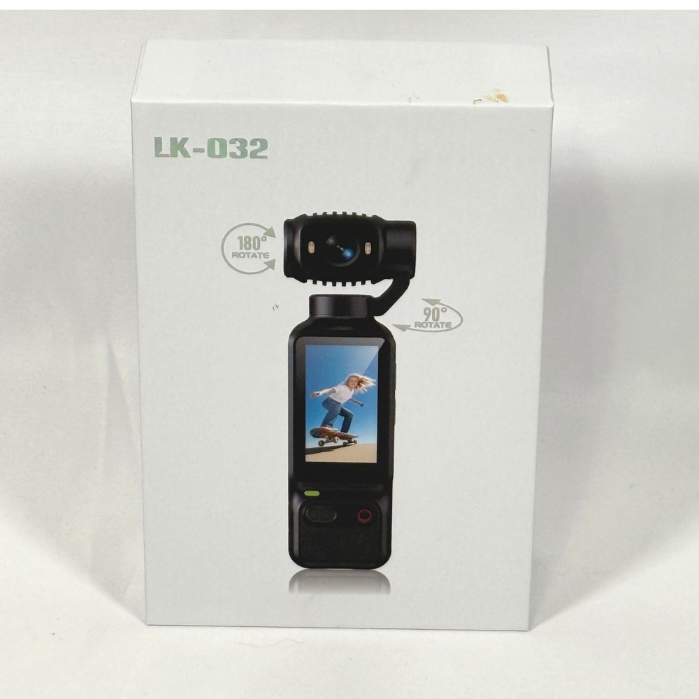 LK-032 Handheld Sports Action Camera Black 180 Rotating Lens HD Screen